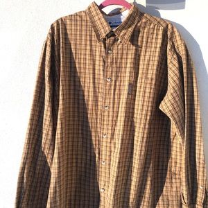 Columbia Mustard Yellow Long Sleeve Button Down
